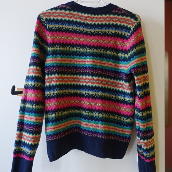 Fair Isle Striped Women's Sweater - Picture 10 of 15